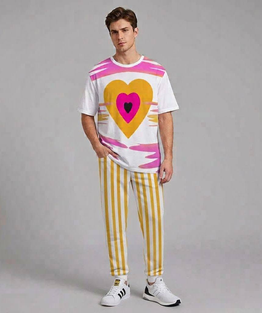 Se Son Rose Unisex T-Shirt Heart White