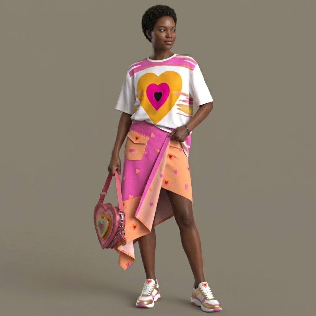 Se Son Rose Unisex T-Shirt Heart White