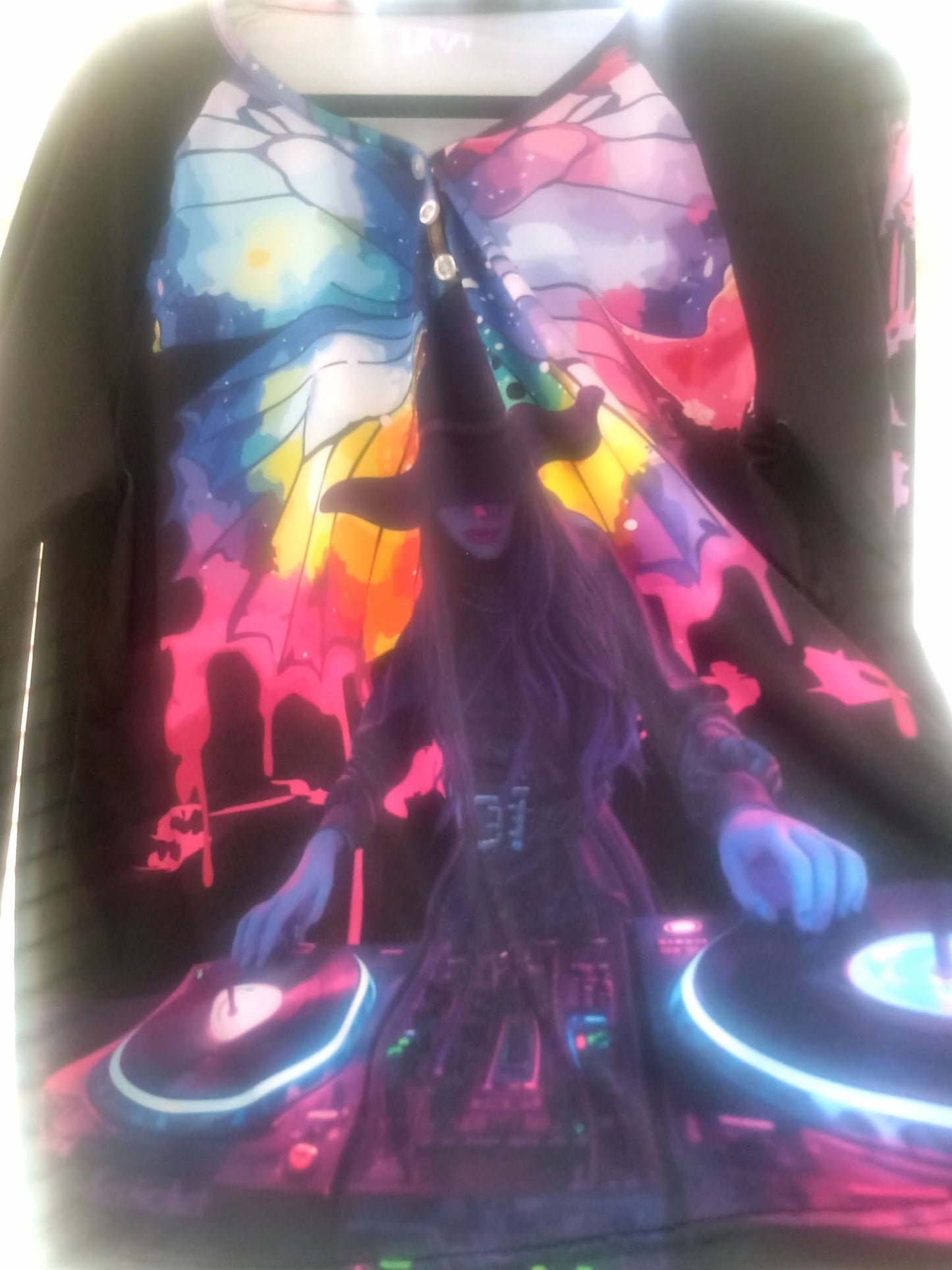 S-WITCH UP Sleeve Long Sleeve Shirt Button Black  - Spring/Summer