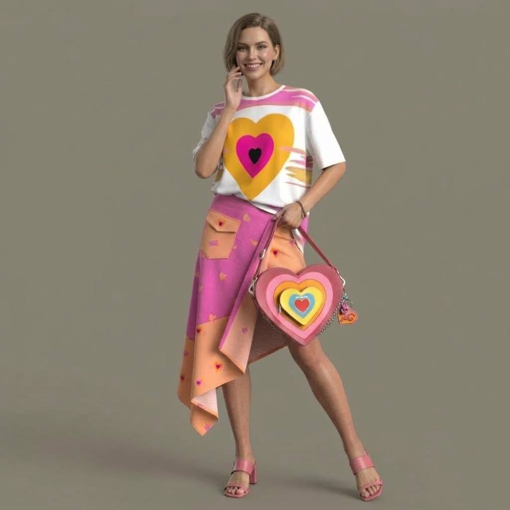 Se Son Rose Unisex T-Shirt Heart White