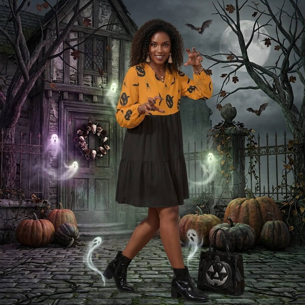 Halloween Boho Dress V2