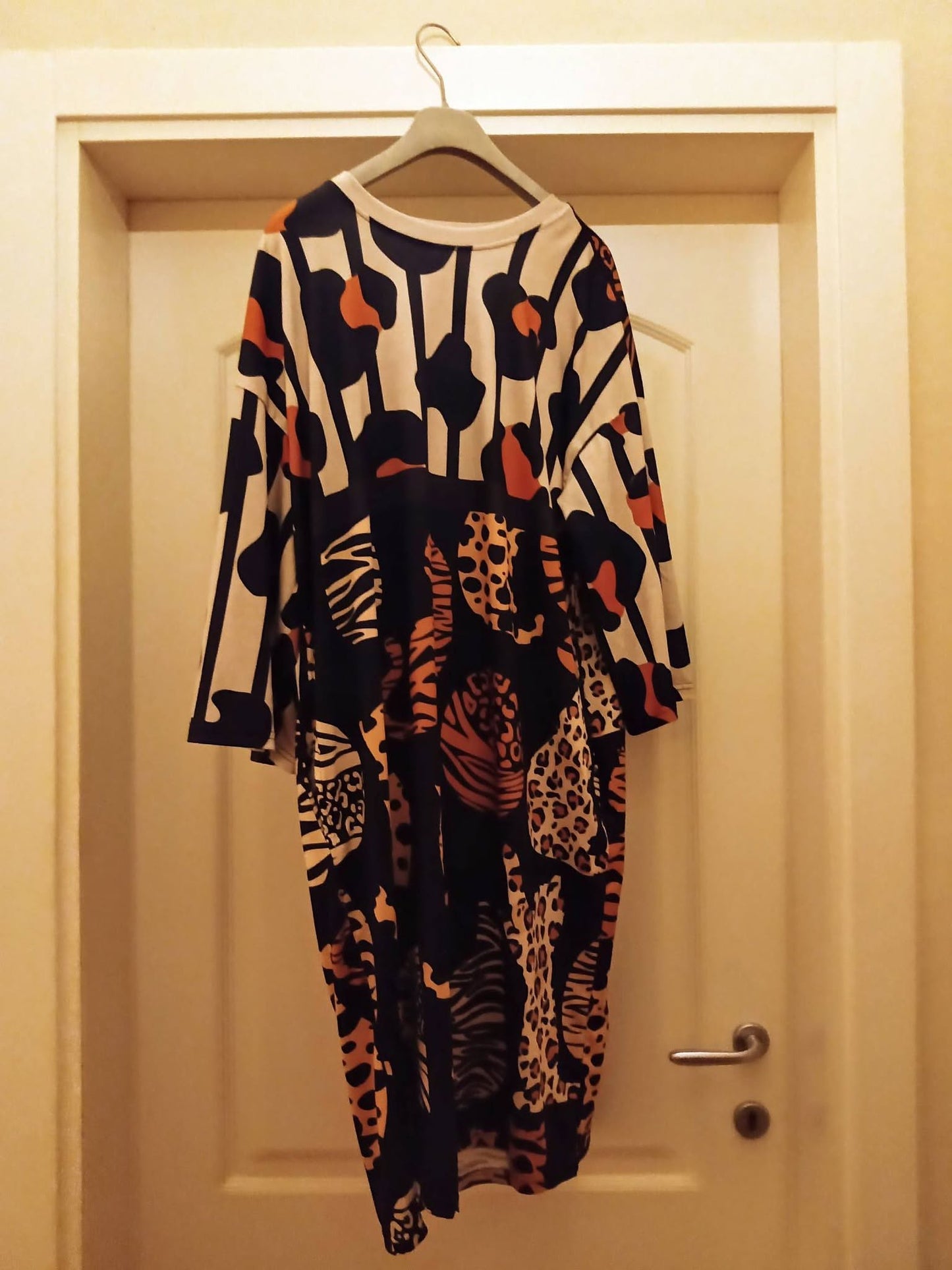 Lounge Dress Leopard Cats Front/Back
