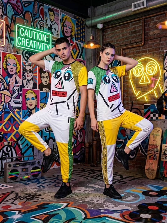 CAUTION Colour Portrait - Black Collar