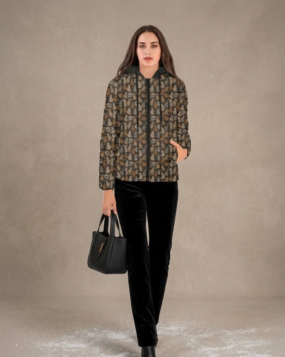 Padded Jackets Cats Leopard