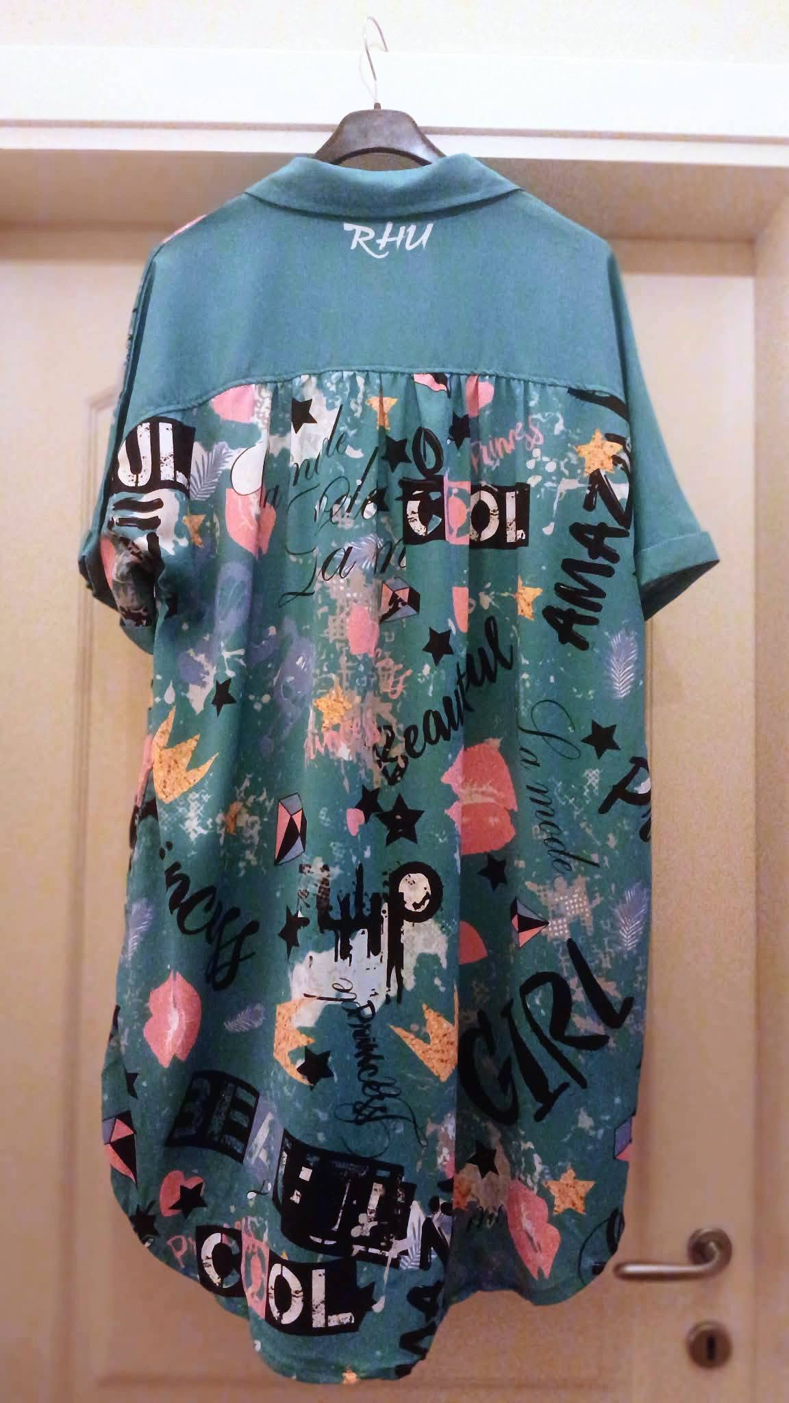 Feel Amazing T-Shirt Dress Torquoise