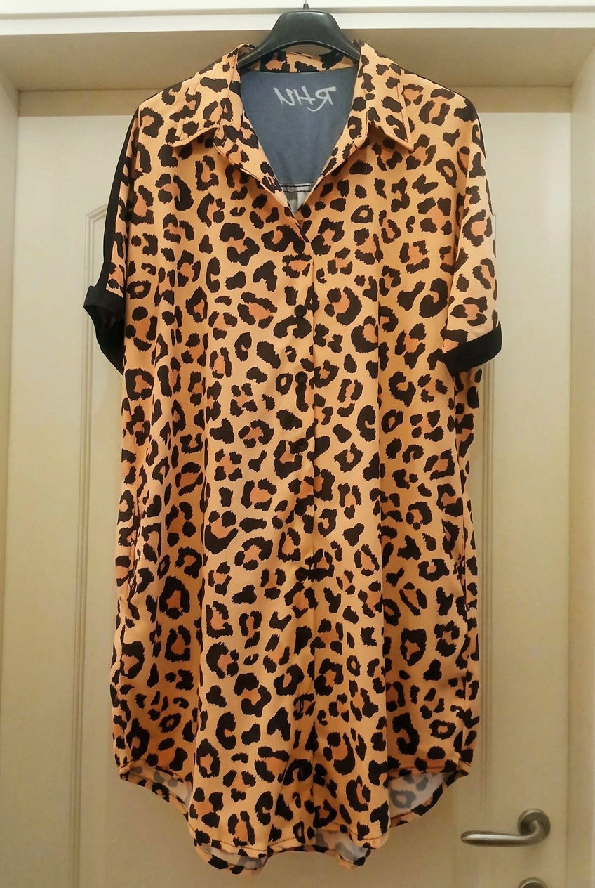 Leopard T-Shirt Dress