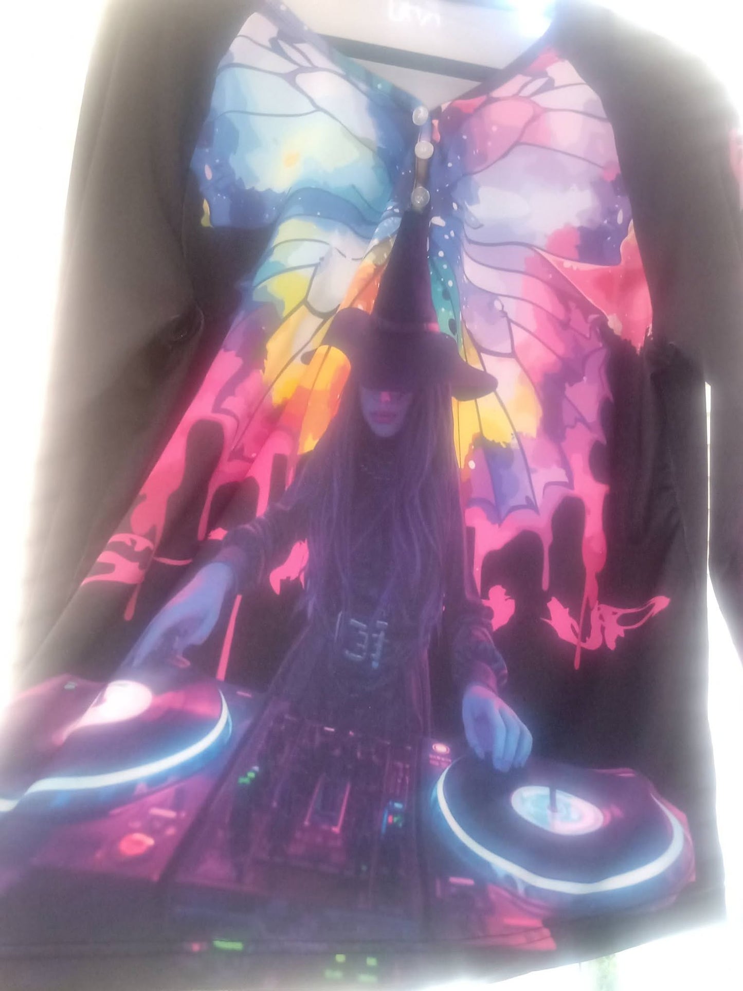 S-WITCH UP Sleeve Long Sleeve Shirt Button Black  - Spring/Summer