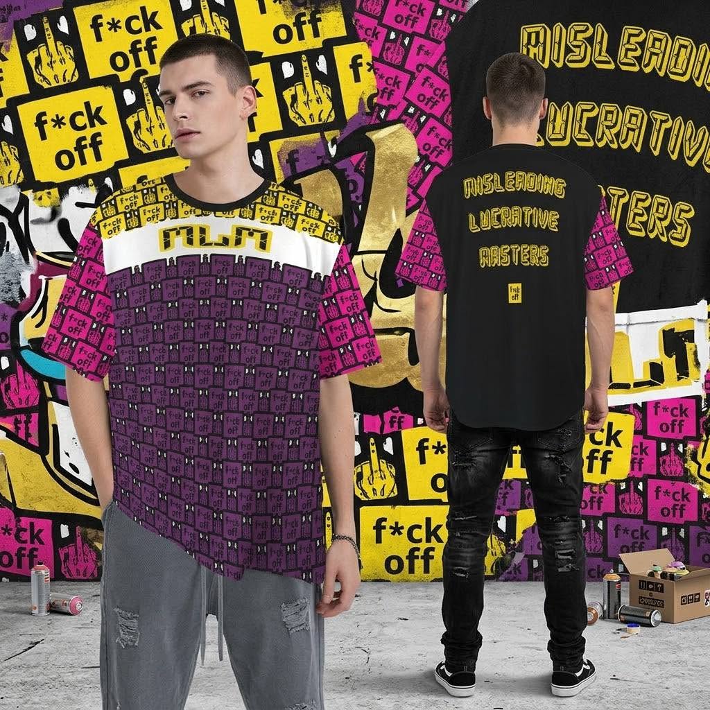 FUCK OFF MLM BLACK T-SHIRT