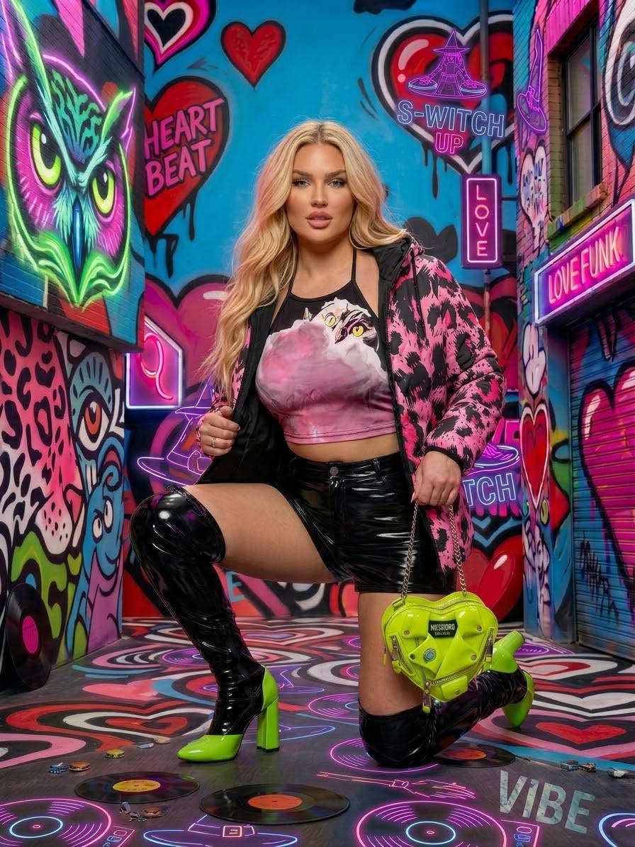 Pink Leopard Padded Jacket