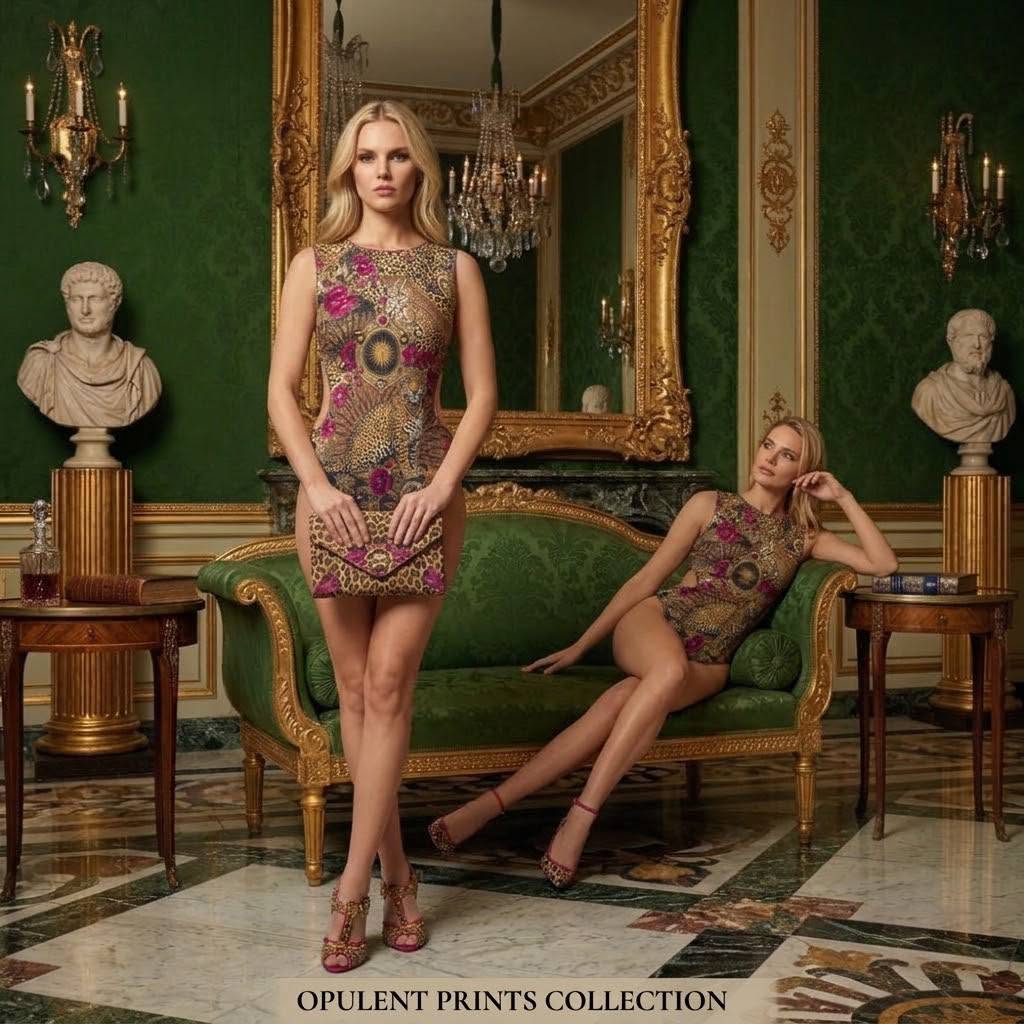 Opulent Print  Sleeveless Waist Cut Out Crew Neck Bodysuit Brown Burgundy