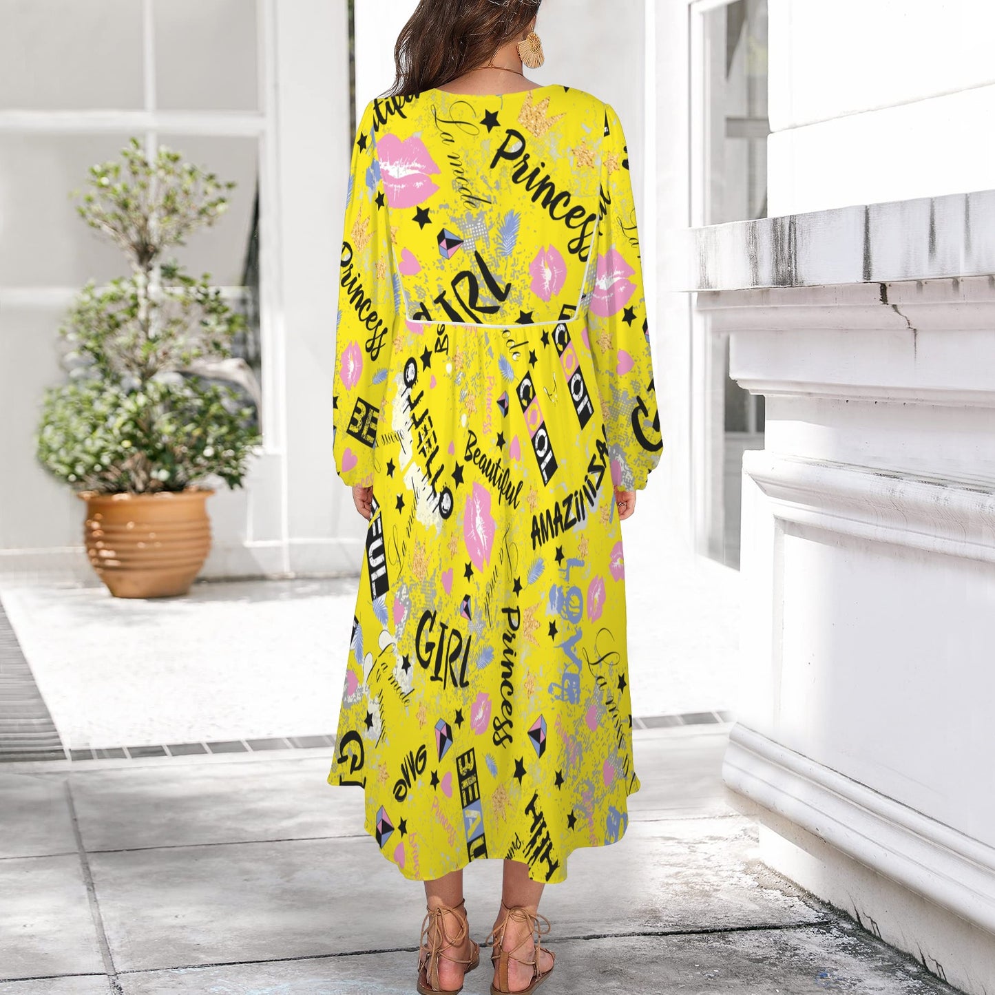 Be Amazing Long Dress Yellow