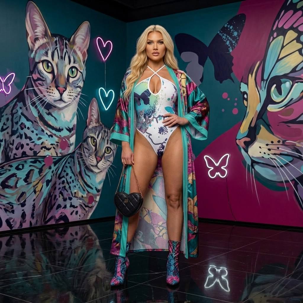 Cats & Butterflies Bodysuit