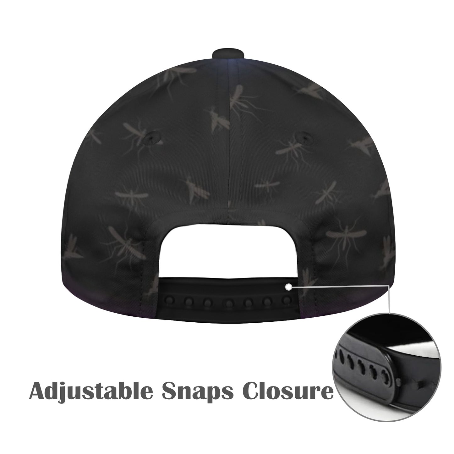 Mosquitoes Snapback Cap Black Pink