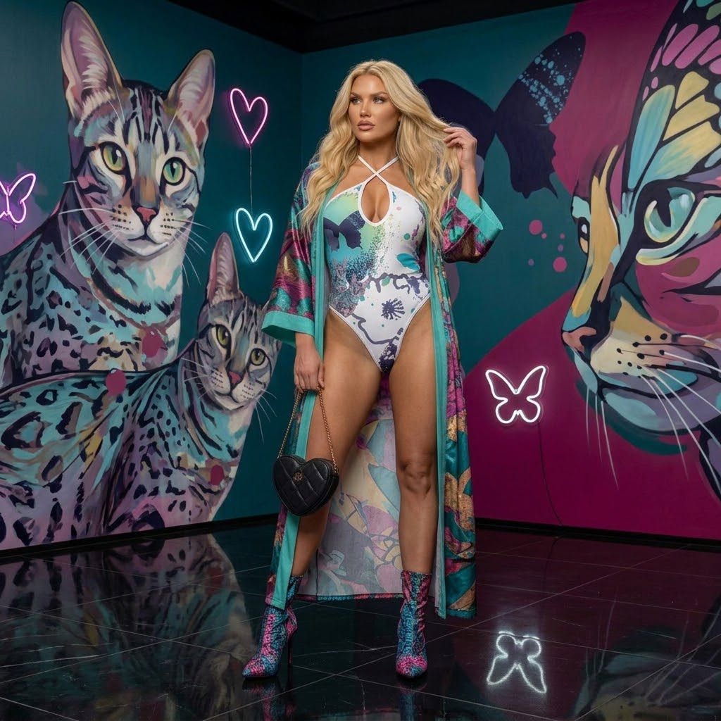 Cats & Butterflies Bodysuit