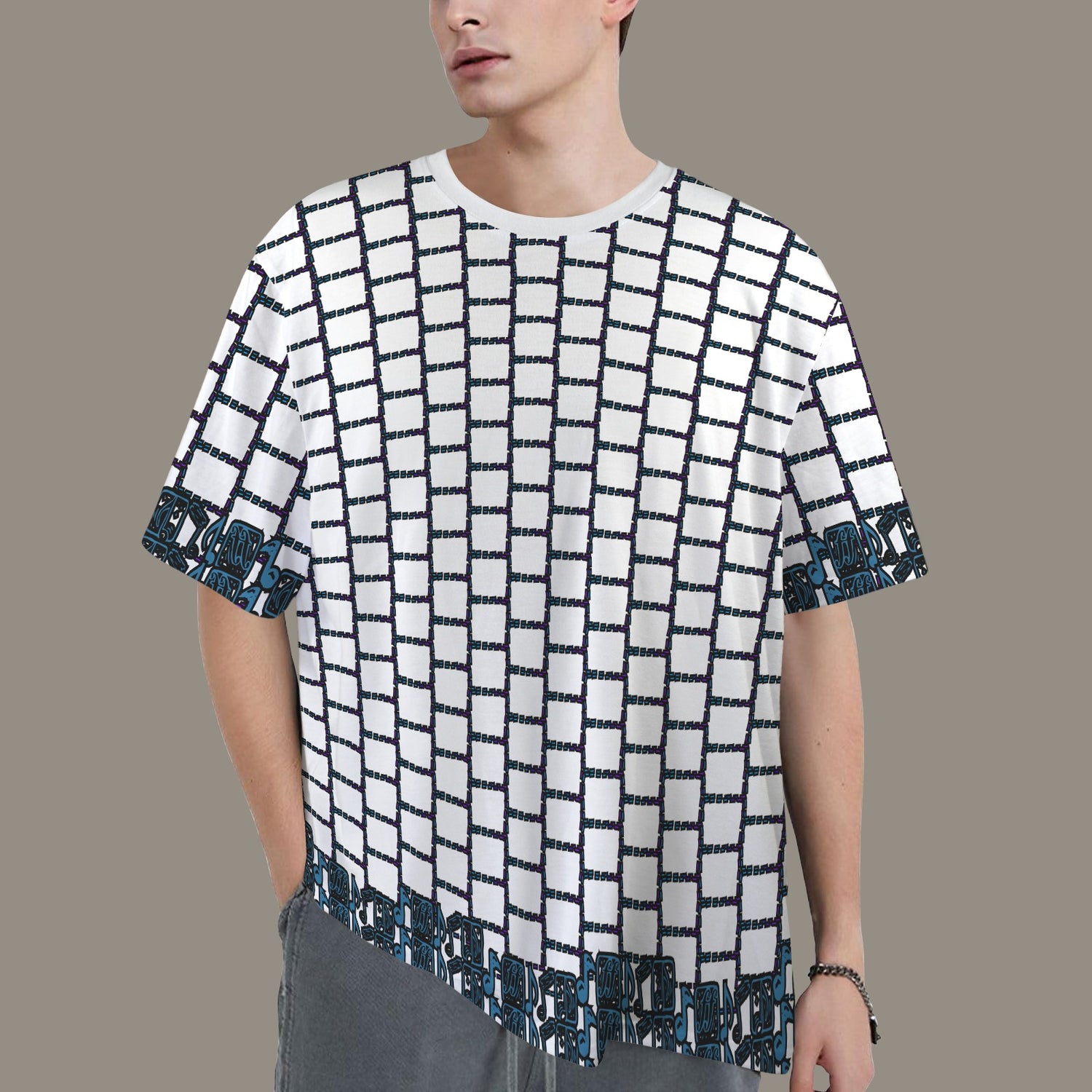 Hidden Name T-shirt White Notes