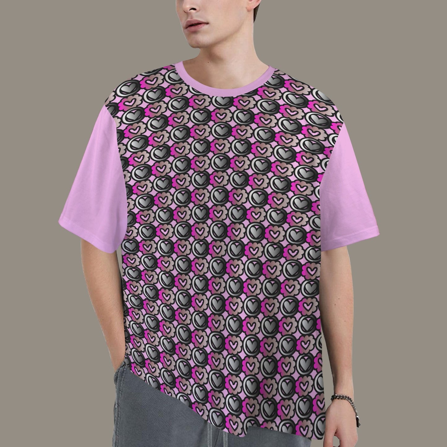 SE SON ROSE T-SHIRT - HEARTS LIGHTPINK