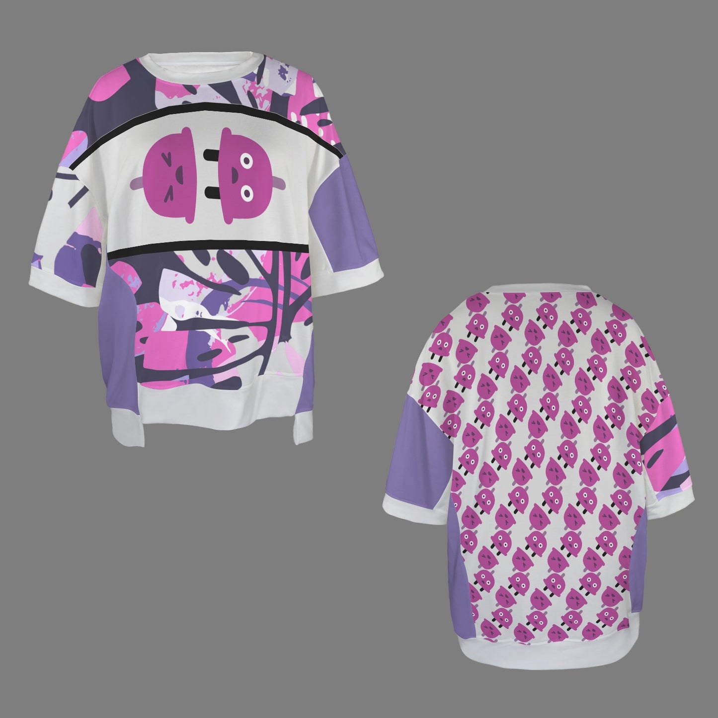 Fear Of Conncetion? Black UnderArm Hem - Pink Sides
