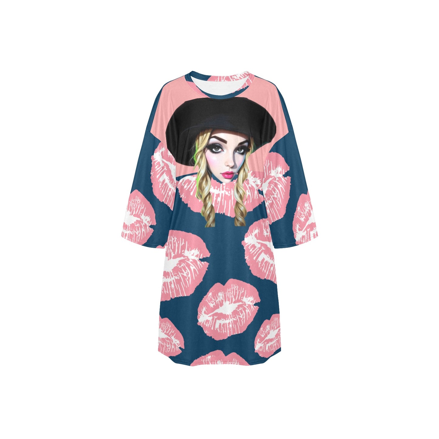 Lounge Dress Ransie Mouth Green