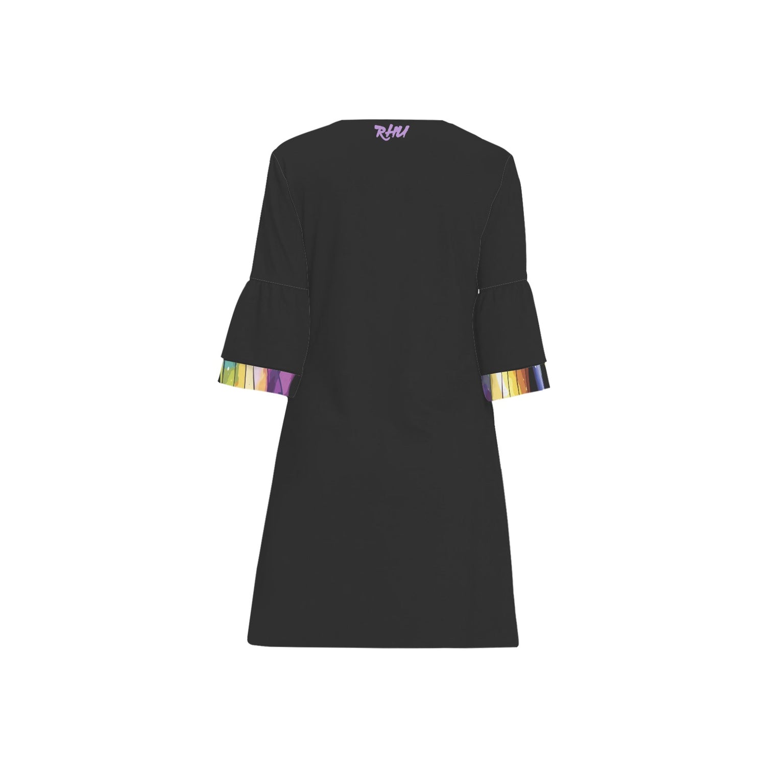 Witch Butterfly Black 3/4 Sleeve Dress