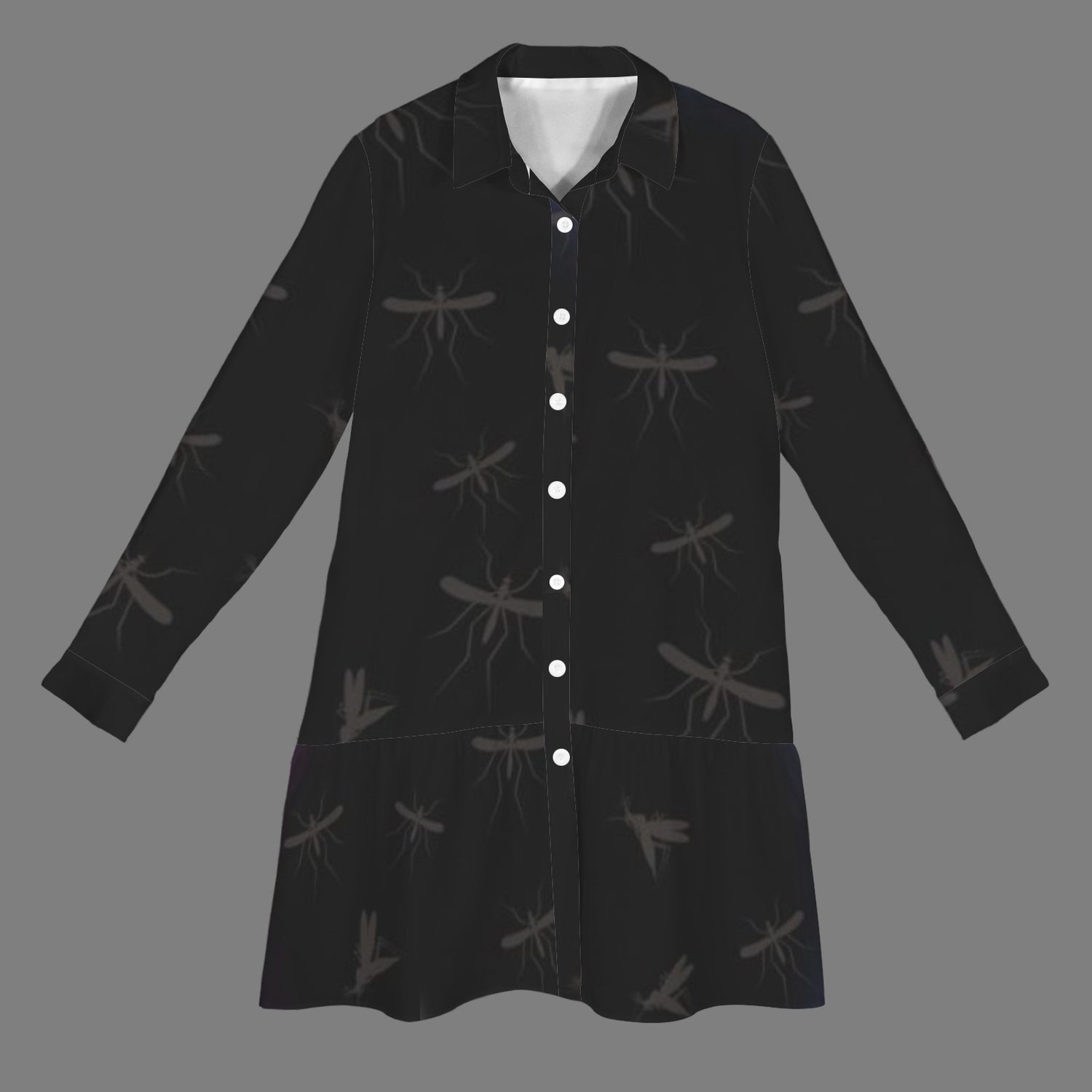 Mosquitoes T Shirt Dress Long Sleeve