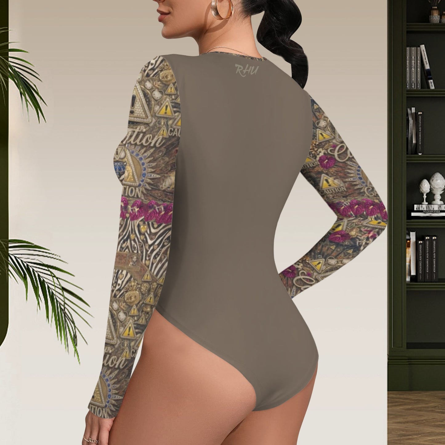 A Leopard Caution Fantasy Body Long Sleeve
