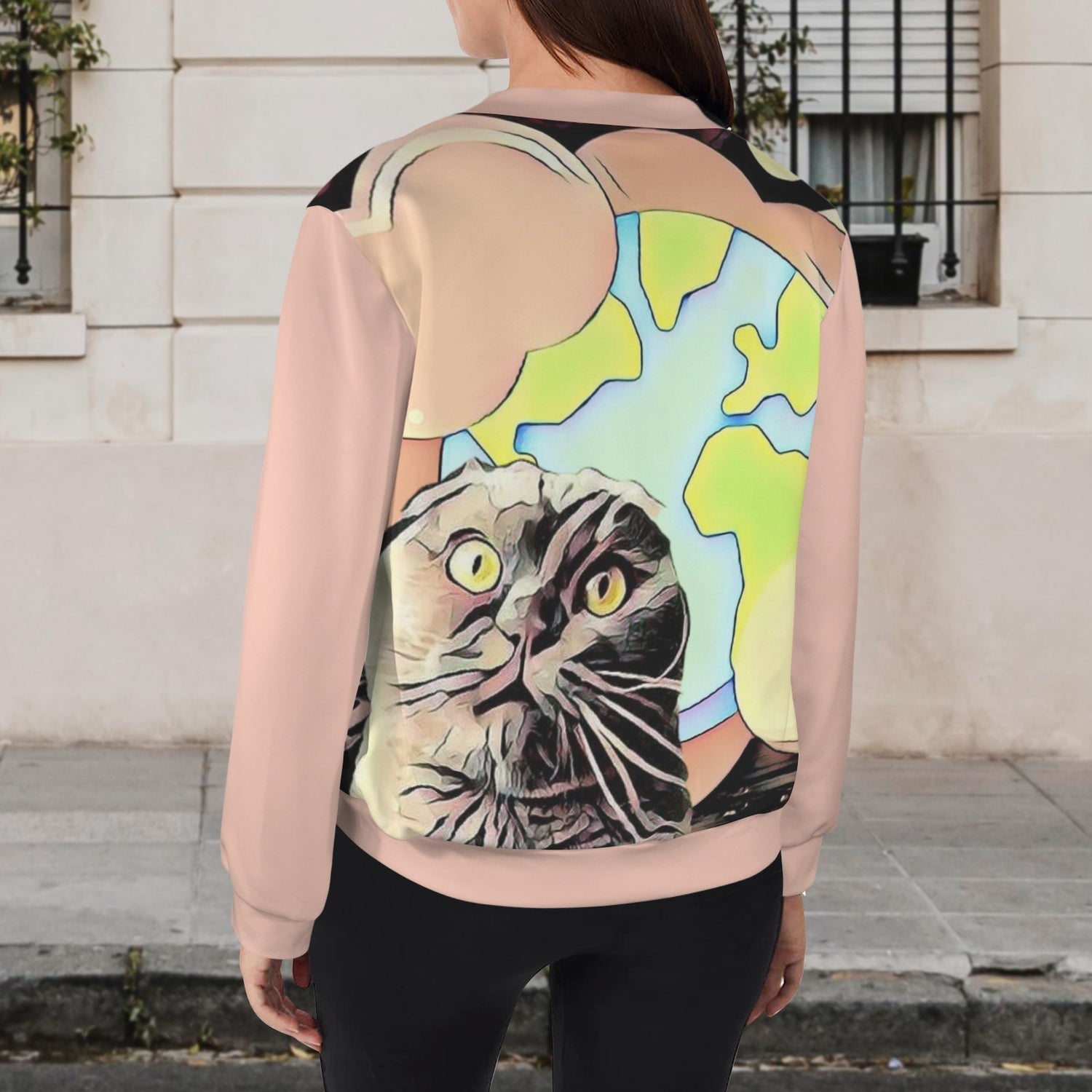 Humans Scare Me Lightweight Jacket  Pale Pink