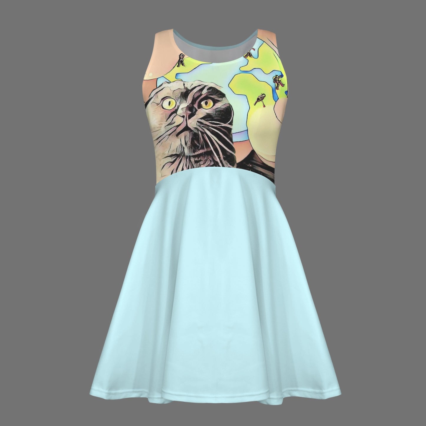 Humans Scared Me Tank Top dress Aziel