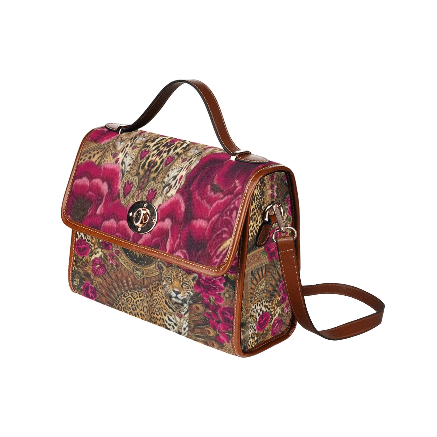 Opulenta Print Leopard Canvas Bag