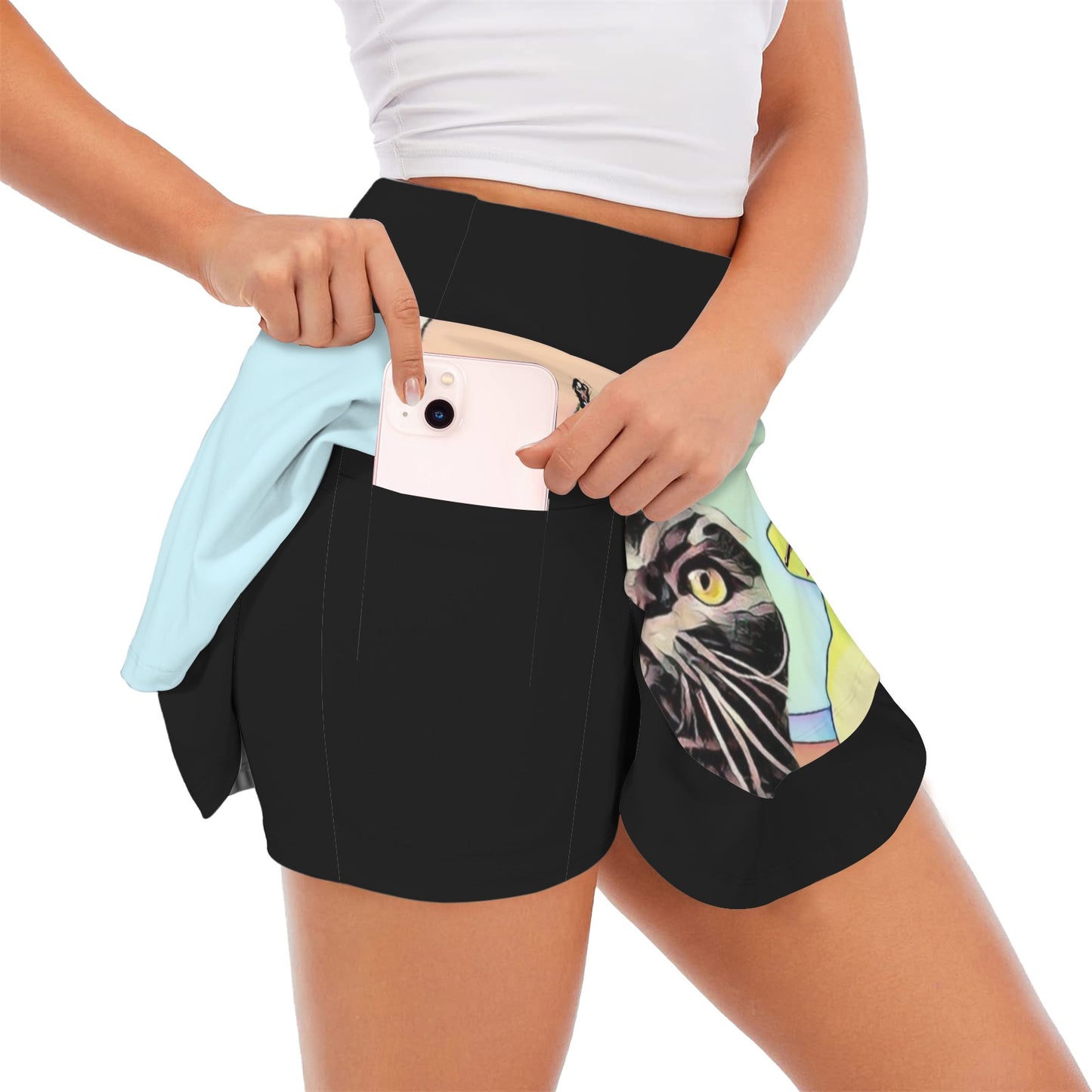 Human Scare Me Sport Skirt