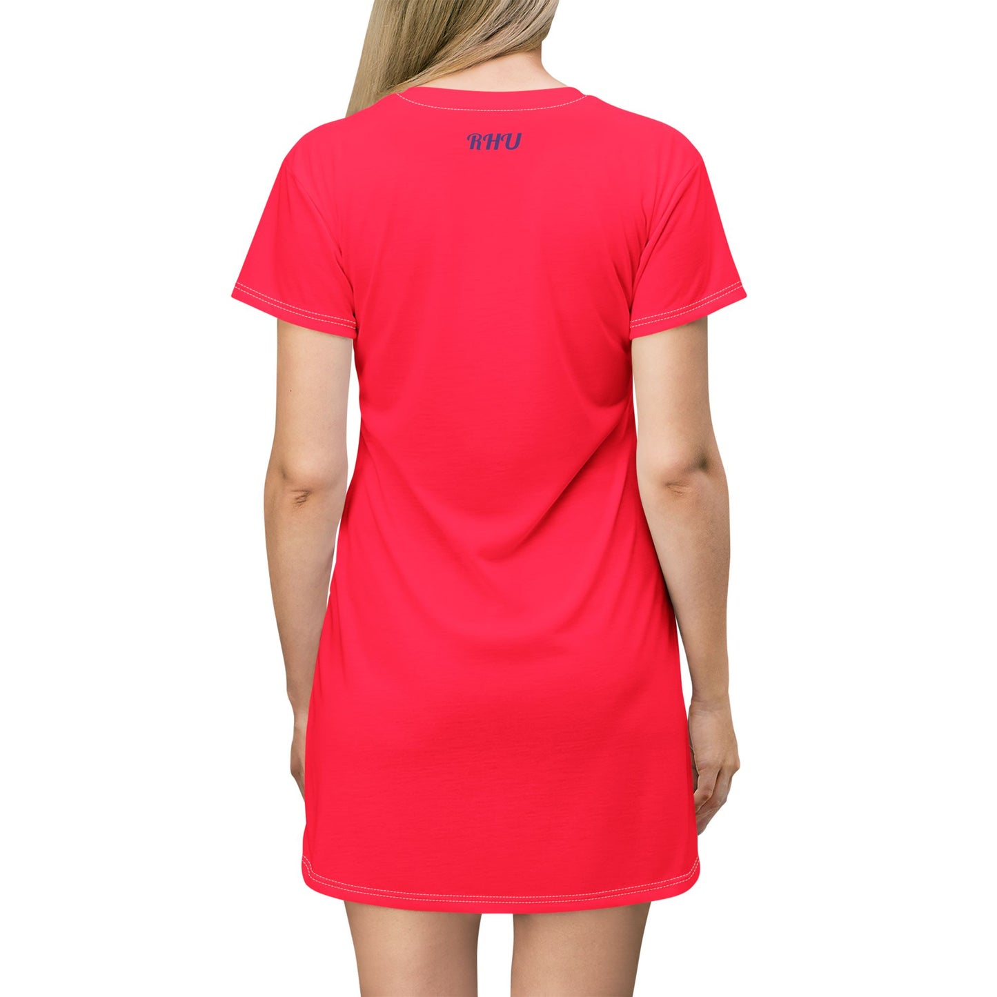 Human Rights LINFA T-Shirt Dress Bright Salmon