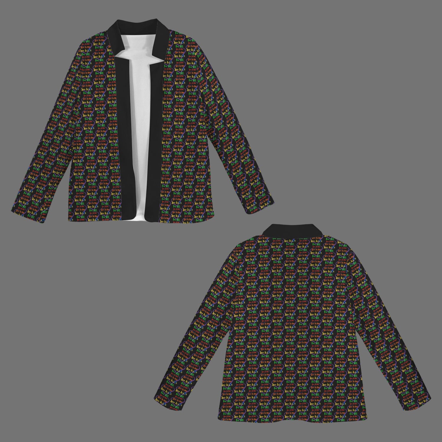 LINFA Little Hearts Black Jacket