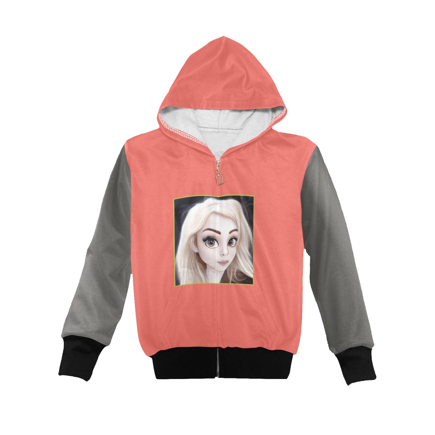 Big Girls' Zip Up Hoodie Cartoon (Age 8 to 15)