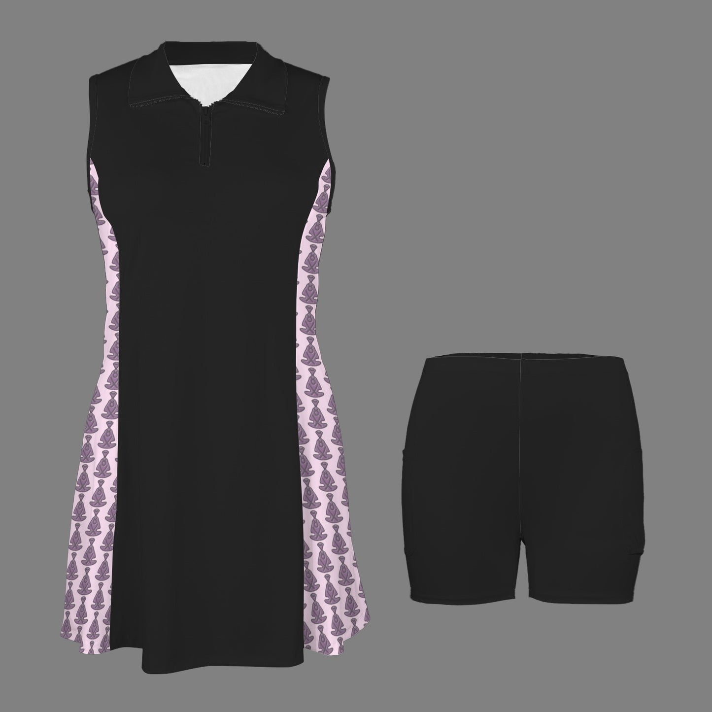 Activedress Black Pink Buddha Pattern 2 Sides