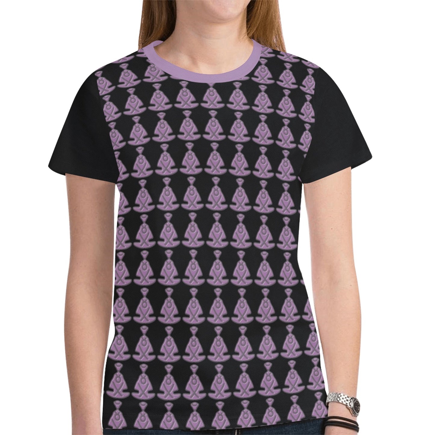 Buddha Pattern 4 Unisex Mesh Cloth T-shirt