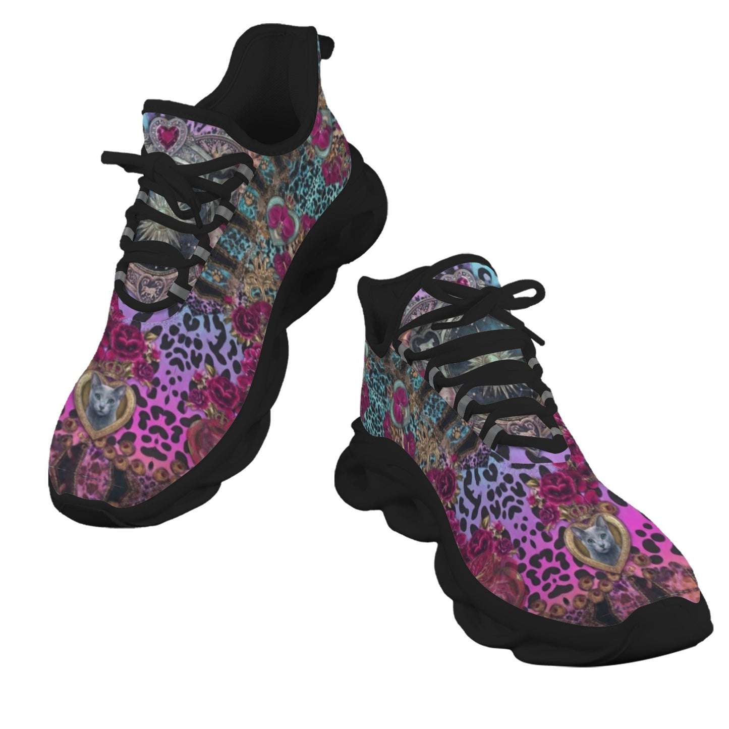 Leopard with Leo ladies running shoes
