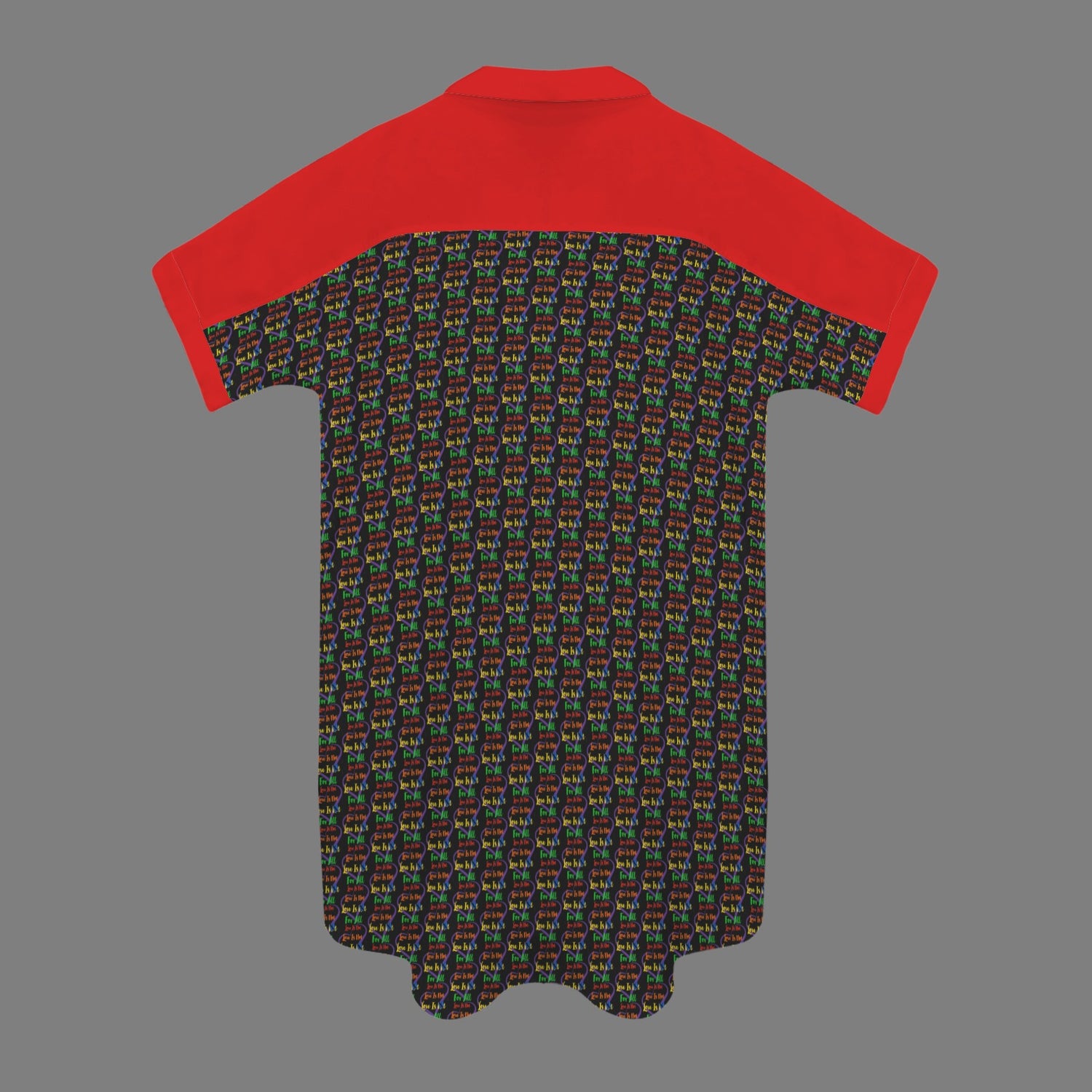 LINFA T Shirt Dress Short Sleeve Little Hearts Back