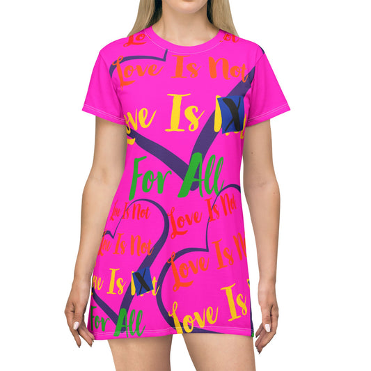 Human Rights LINFA T-Shirt Dress Fucsia