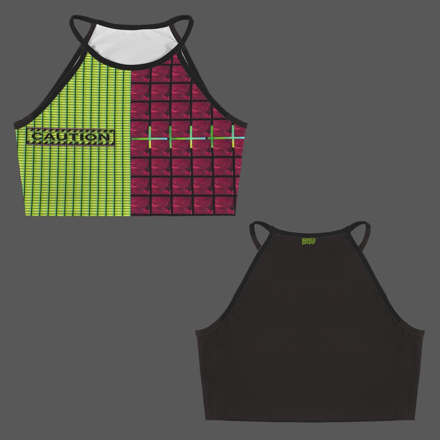 CAUTION Red Green Tank top