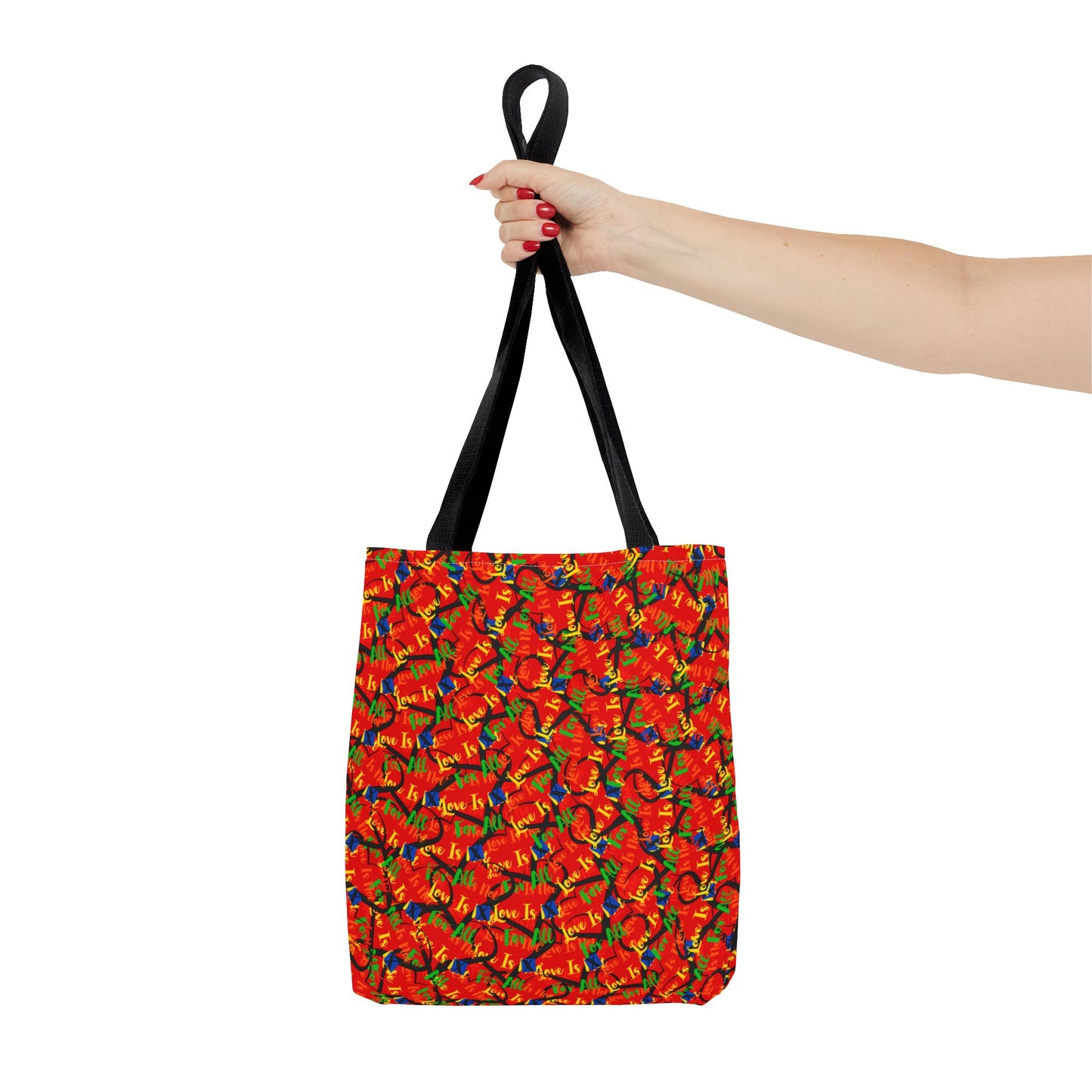 LINFA Chaos In The Heart Tote Bag Red (Made in Germany)