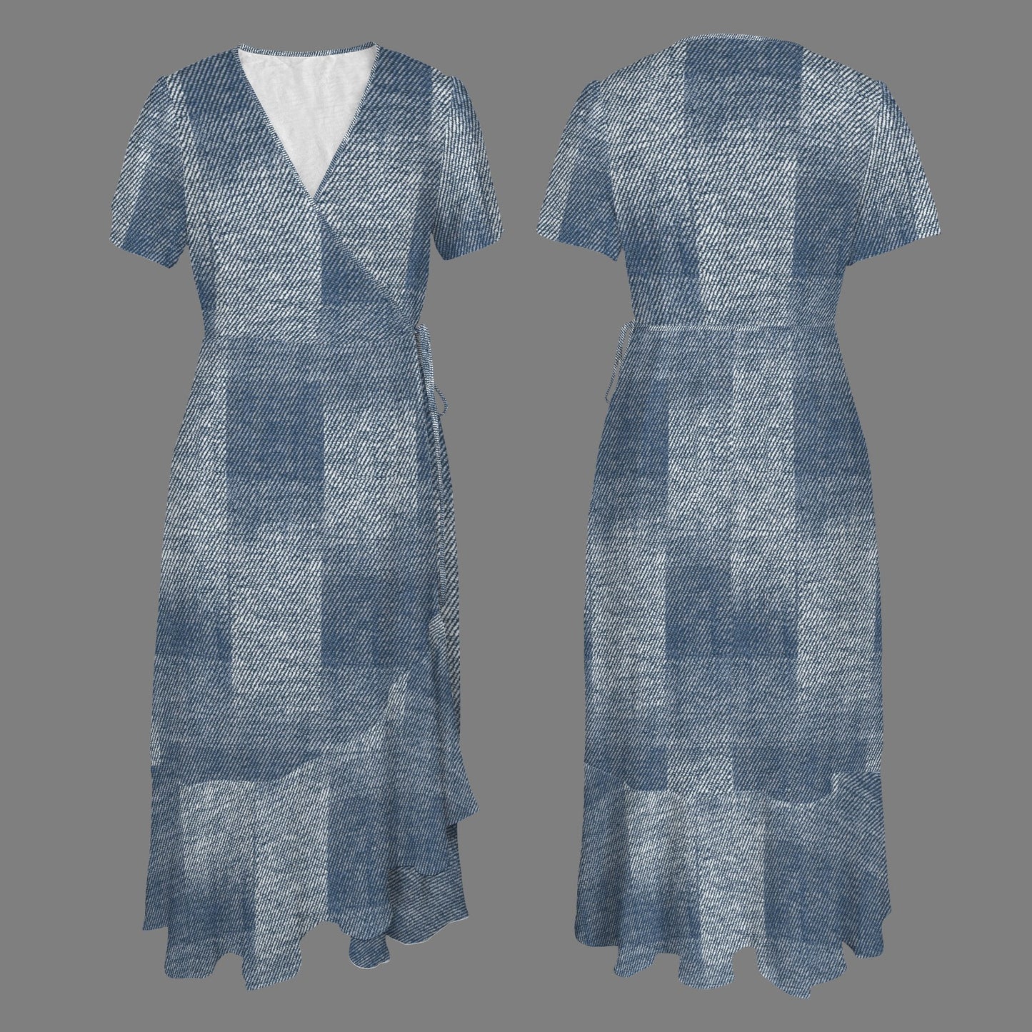 Long Dress Jean Patches