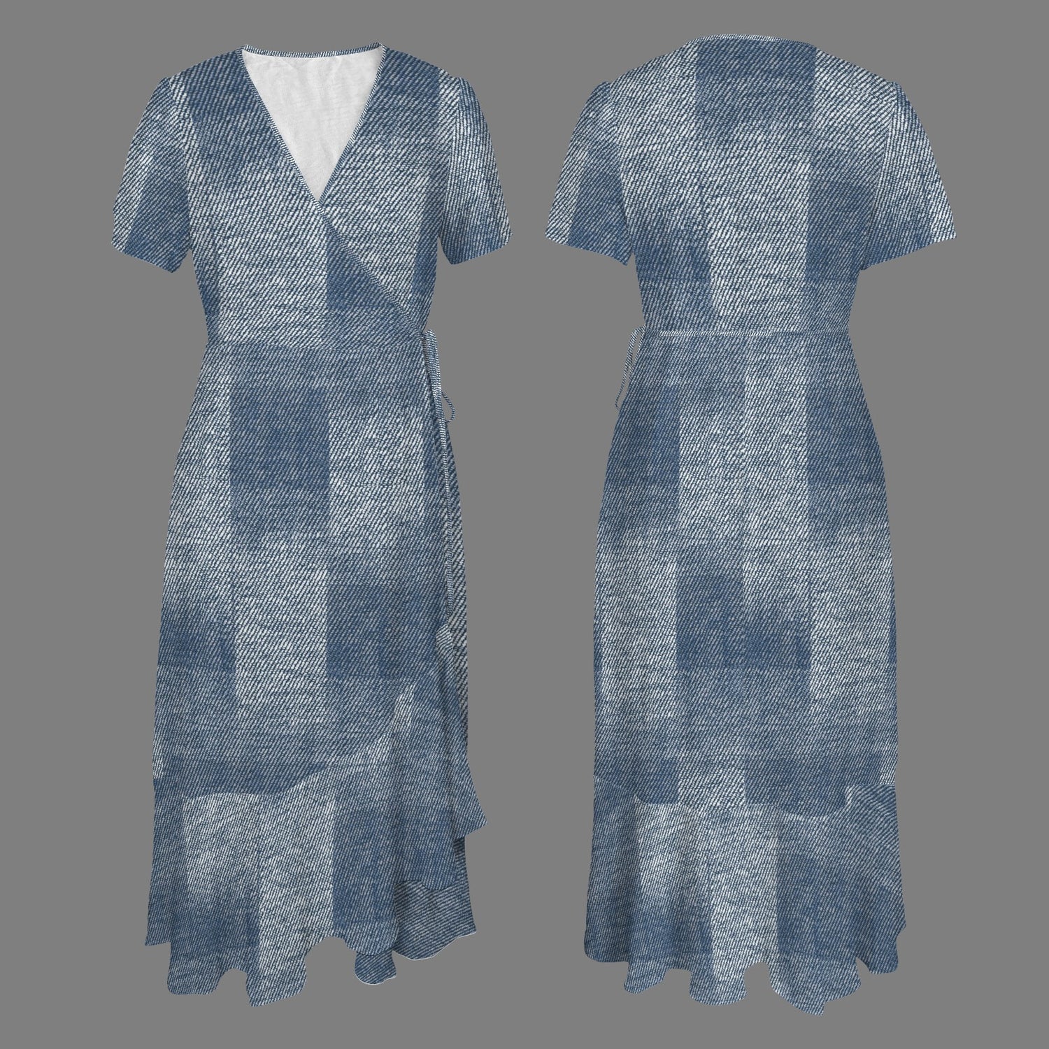 Long Dress Jean Patches