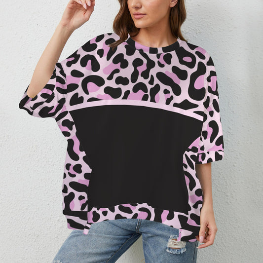 Maglia mamma Leopard Pink Black