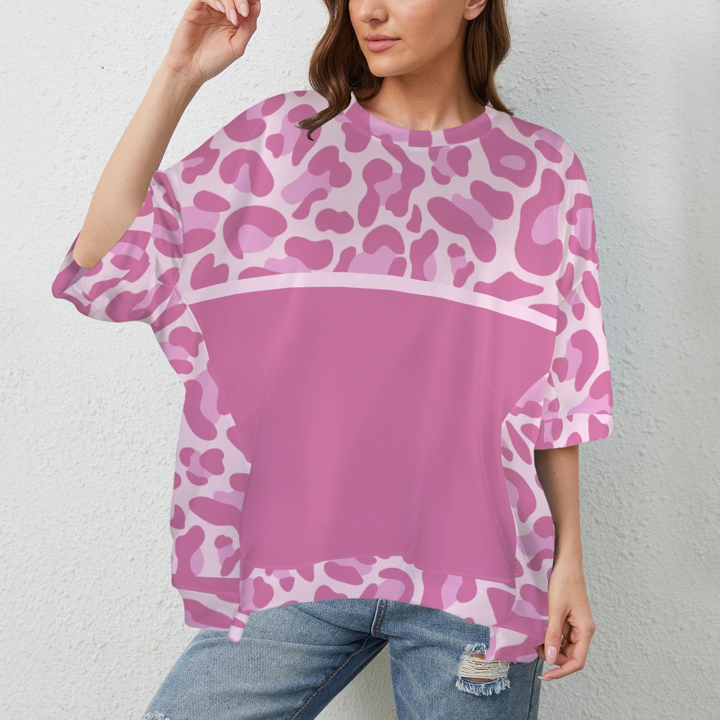 Maglia mamma Leopard Pink Light Mauve