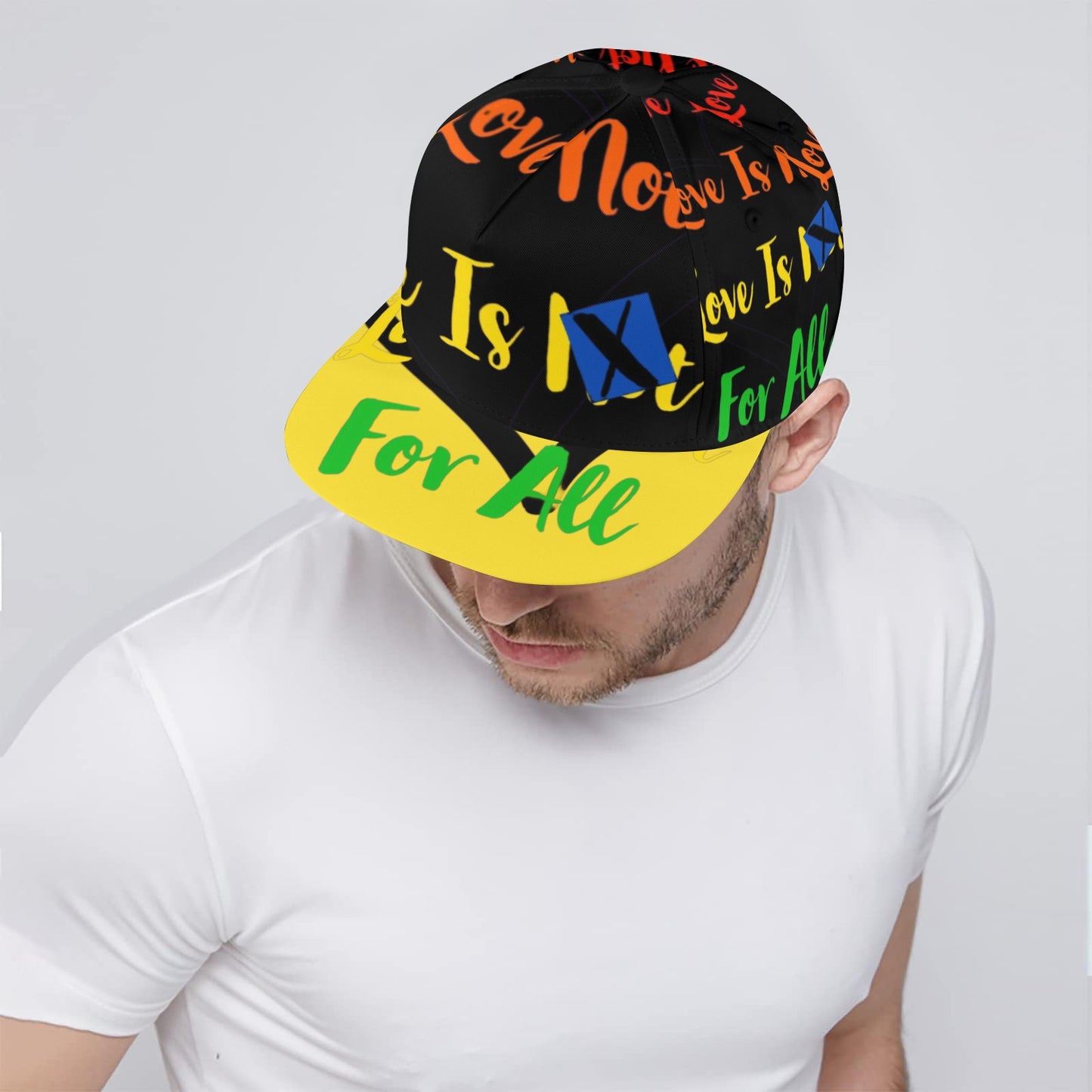 LINFA YELLOW BLACK Snapback Hat