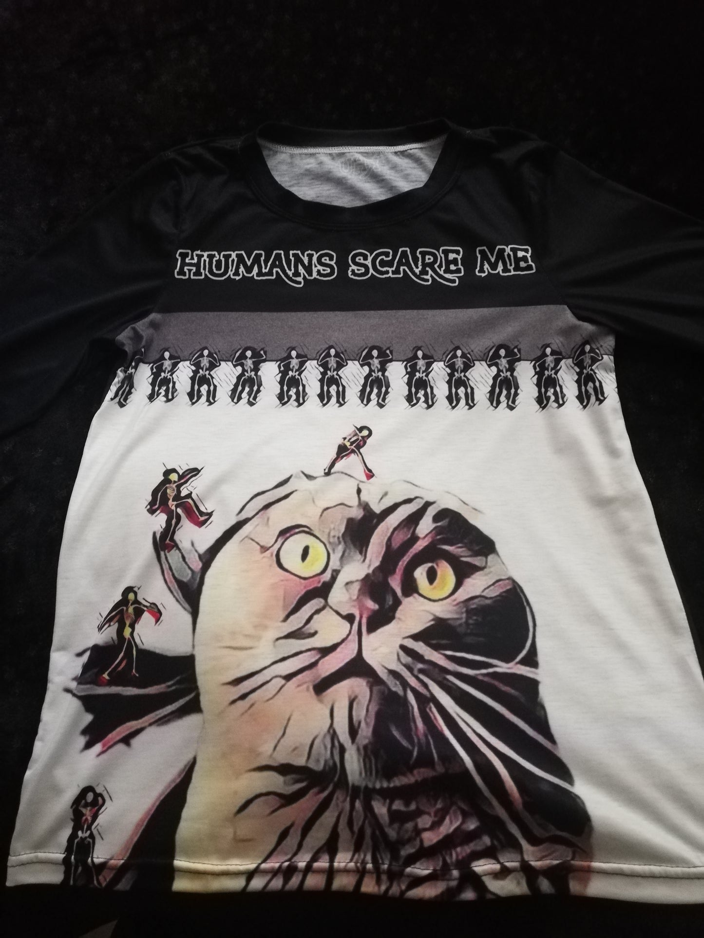 Jimmy Cat No Ears Slob Dance Humans Scare Me T-Shirt