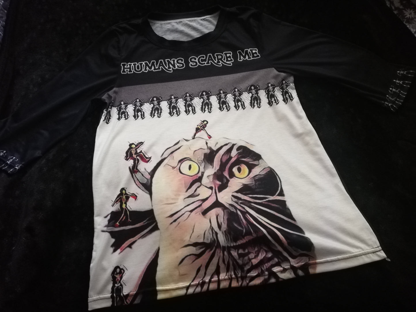 Jimmy Cat No Ears Slob Dance Humans Scare Me T-Shirt