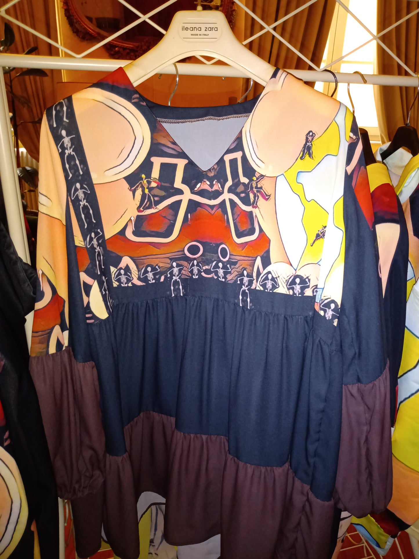 Humans Scare Me Boho Dress Bottles / Black Taupe