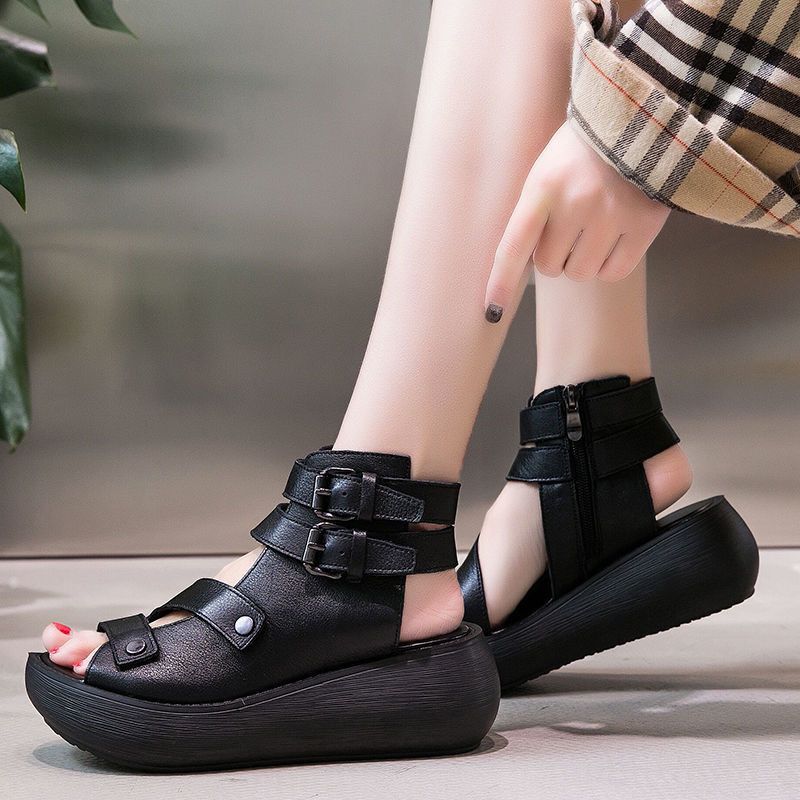 Women&amp;#039;s Retro Muffin Bottom Sandals