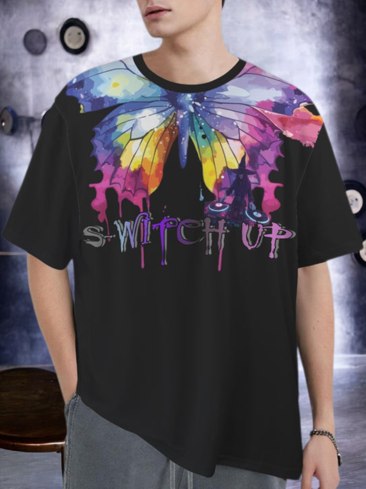 S-WITCH UP WAVE T-SHIRT BUTTERFLY- WITCHES BACK