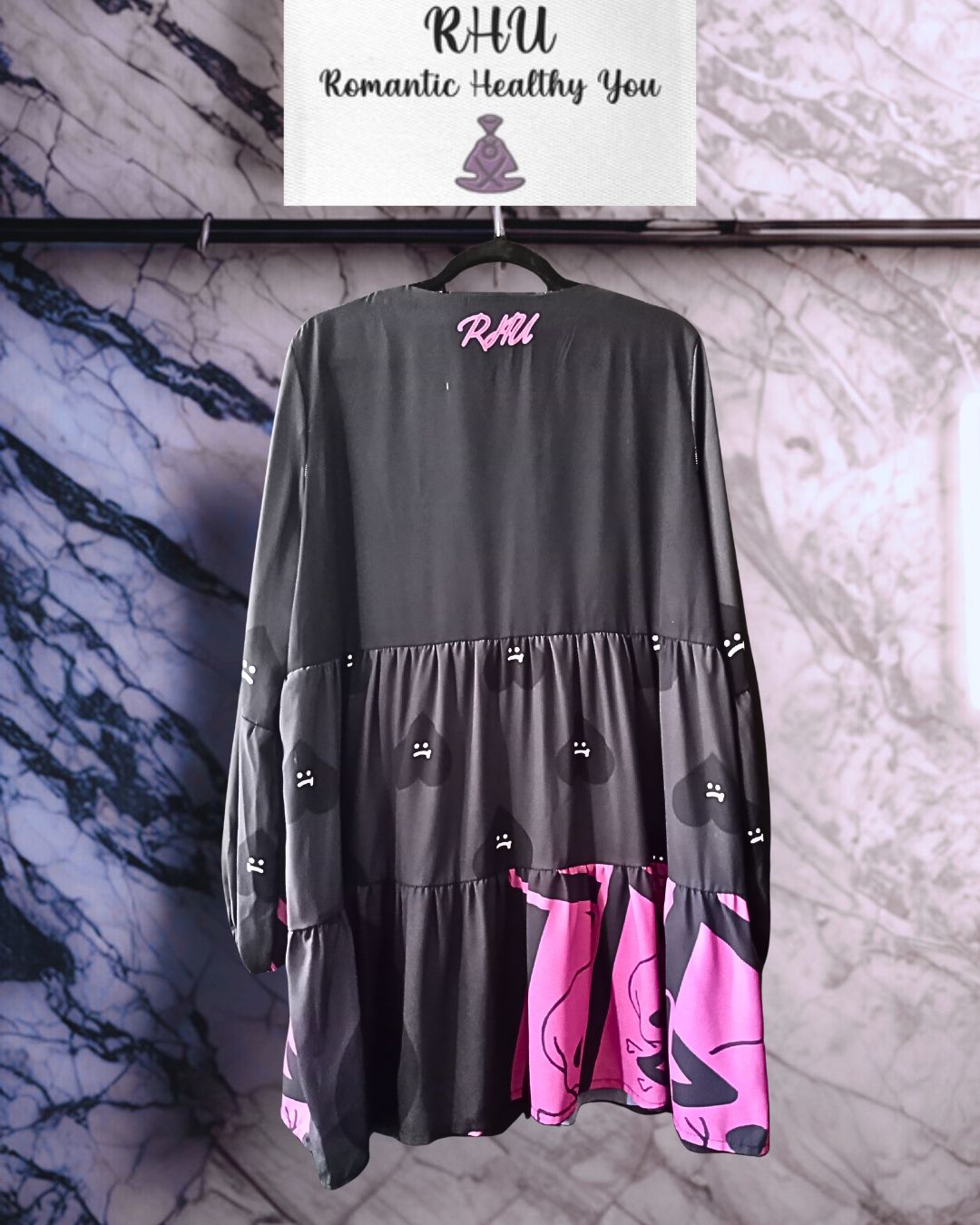 Caution Hearts Boho Dress V3